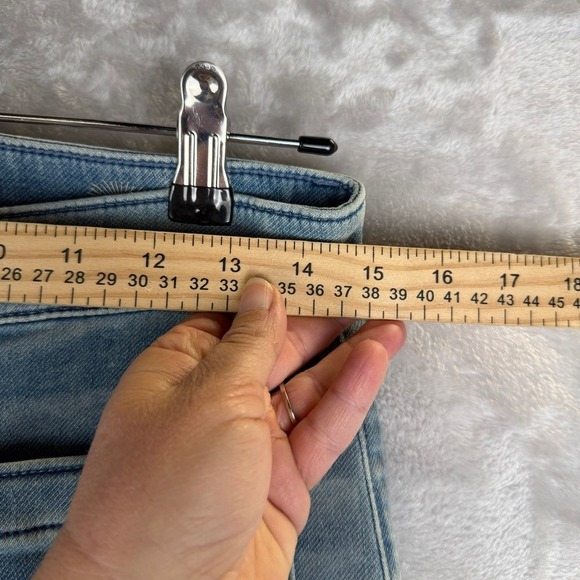 Faherty Brand Jeans Wide Leg Light Wash Denim Pants Women Size 29 - Picture 5 of 13